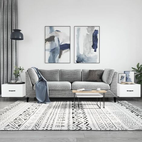 vidaXL Tavolini Salotto 2pz Bianco Lucido 50x50x40cm Legno