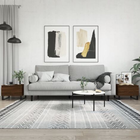 vidaXL Tavolini Salotto 2pz Rovere Marrone 50x46x35 Legno