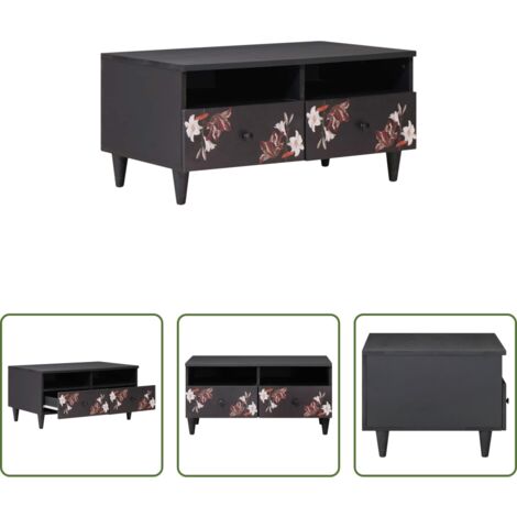 vidaXL Tavolino con cassetto -  Tavolino da salotto con cassetto Multicolore 80 x 54 x 40 cm