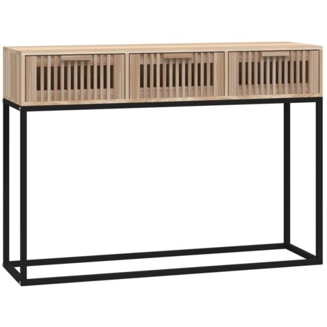 vidaXL Tavolino Consolle 105x30x75 cm Legno Multistrato e Ferro
