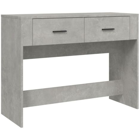 vidaXL Tavolino Consolle Grigio Cemento 100x39x75 cm Legno Multistrato