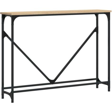 vidaXL Tavolino Consolle Rovere Sonoma 102x22,5x75cm Legno Multistrato