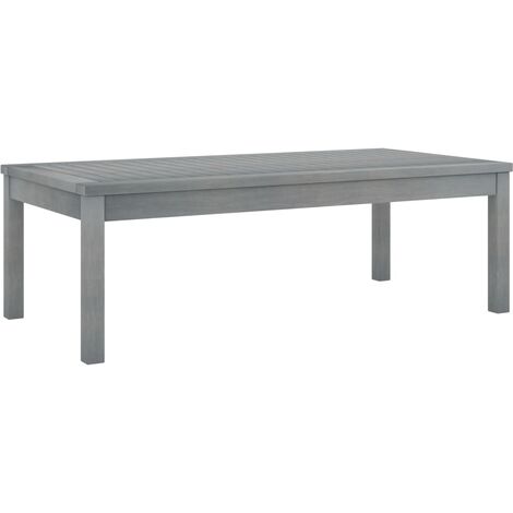 vidaXL Tavolino da Caffè 100x50x33 cm Grigio Legno Massello di