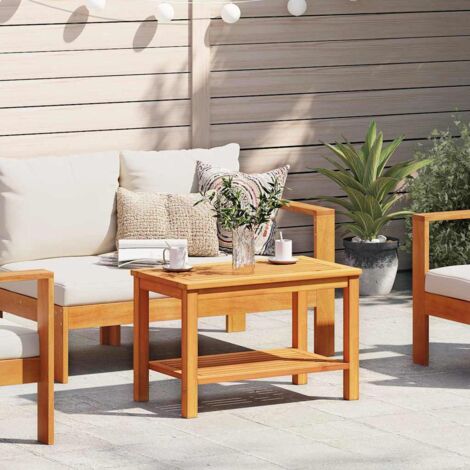 vidaXL Tavolino da caffè 70x40x45 cm in legno massello di acacia
