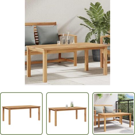 vidaXL Tavolino da caffè esterno -  Tavolino da salotto Marrone 110 x 55 x 45 cm
