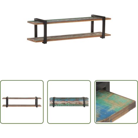 vidaXL Tavolino da caffè -  Mobile Porta TV 160x40x40 cm in Legno Massello di Recupero