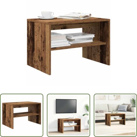 vidaXL Tavolino da caffè -  Mobile TV Legno Antico 60x40x40 cm in Legno Multistrato