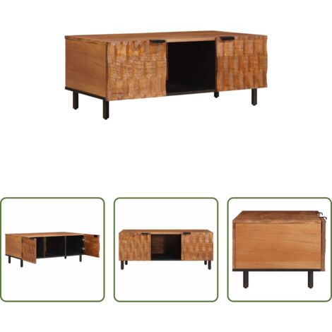 vidaXL Tavolino da caffè -  Tavolino da salotto Marrone 100 x 54 x 40 cm