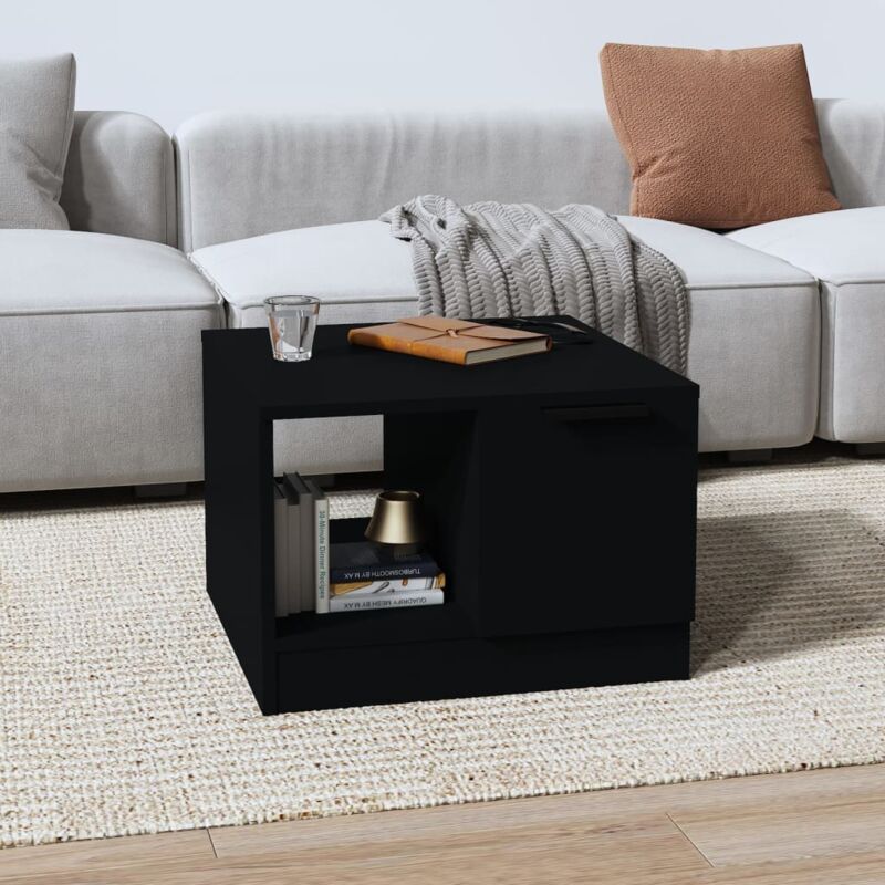 Vidaxl - Tavolino da Salotto Nero 50x50x36 cm in Legno Multistrato