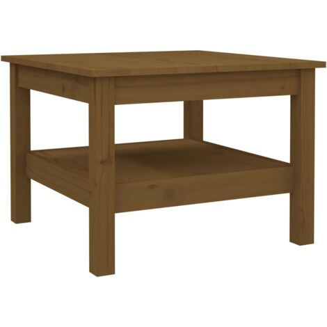 vidaXL Tavolino da Salotto ambra 55x55x40 cm Legno Massello di Pino