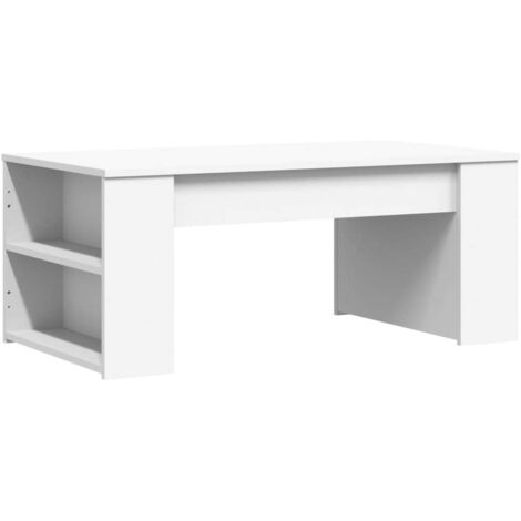 vidaXL Tavolino da Salotto Bianco 102x55x42 cm in Legno Multistrato