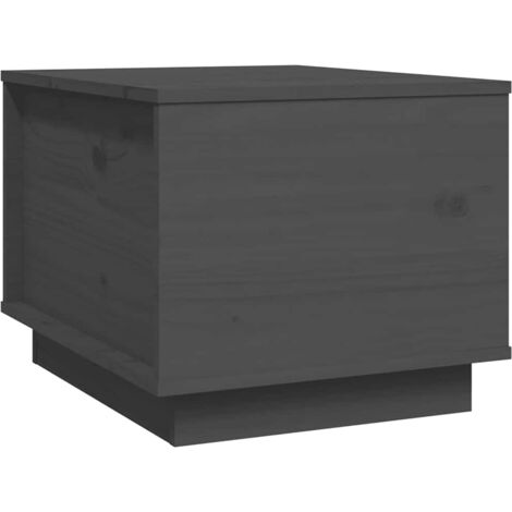 vidaXL Tavolino da Salotto Grigio 40x50x35 cm Legno Massello di Pino