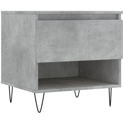 vidaXL Tavolino da Salotto Grigio Cemento 50x46x50cm Legno Multistrato