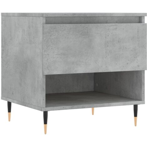 vidaXL Tavolino da Salotto Grigio Cemento 50x46x50cm Legno Multistrato