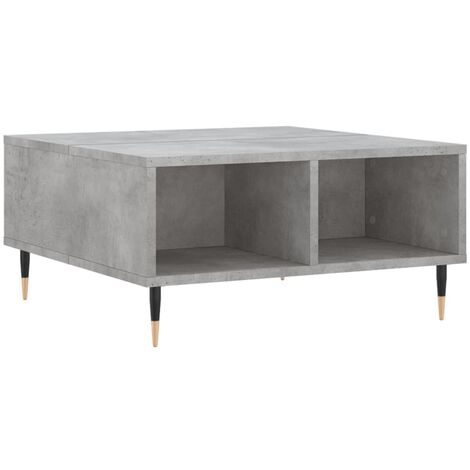 vidaXL Tavolino da Salotto Grigio Cemento 60x60x30cm Legno Multistrato