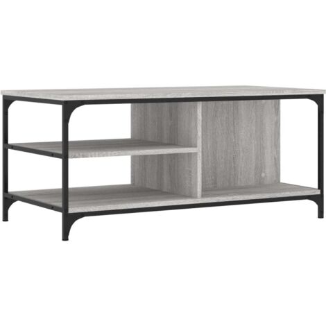 vidaXL Tavolino da Salotto grigio sonoma 100x50x45cm Legno Multistrato
