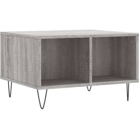vidaXL Tavolino da Salotto grigio sonoma 60x50x36,5 cm in Multistrato
