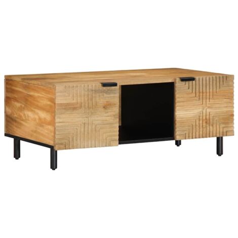 vidaXL Tavolino da Salotto Marrone 100x54x40cm Legno Massello di Mango