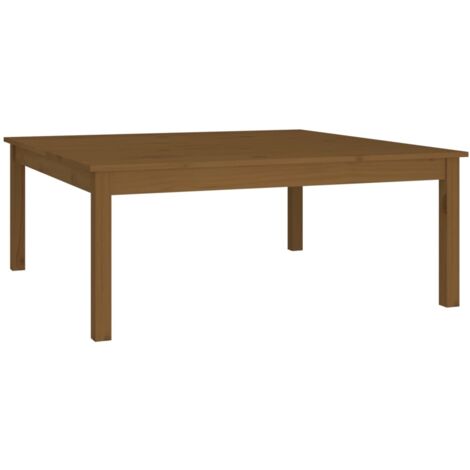 vidaXL Tavolino da Salotto Marrone Cera 100x100x40 cm Legno di Pino