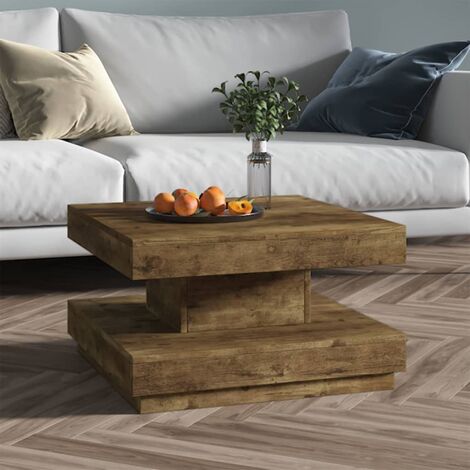 vidaXL Tavolino da Salotto Marrone Scuro 60x60x35 cm in MDF