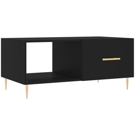 vidaXL Tavolino da Salotto Nero 90x50x40 cm in Legno Multistrato