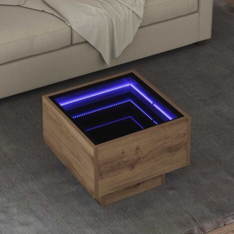 vidaXL Tavolino da salotto rovere artigianale 40 x 40 x 30 cm