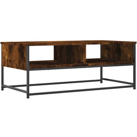 vidaXL Tavolino da Salotto Rovere Fumo 100x51x40 cm Legno Multistrato