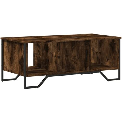 vidaXL Tavolino da Salotto Rovere Fumo 100x51x40 cm Legno Multistrato
