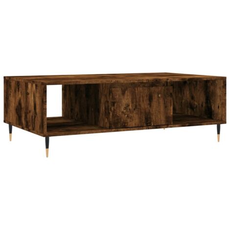 vidaXL Tavolino da Salotto Rovere Fumo 104x60x35 cm Legno Multistrato