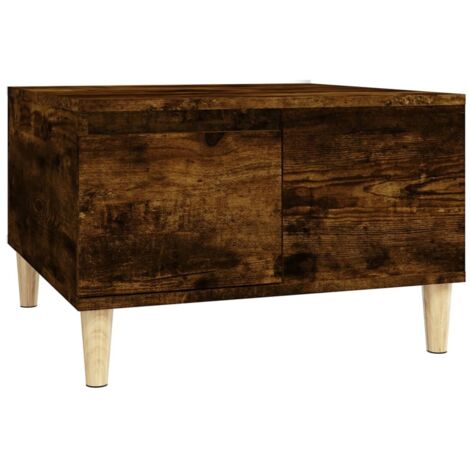 vidaXL Tavolino da Salotto Rovere Fumo 55x55x36,5 cm Legno Multistrato