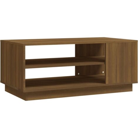 vidaXL Tavolino da Salotto Rovere Marrone 102x55x43 cm in Truciolato
