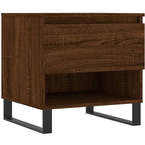 vidaXL Tavolino da Salotto Rovere Marrone 50x46x50cm Legno Multistrato