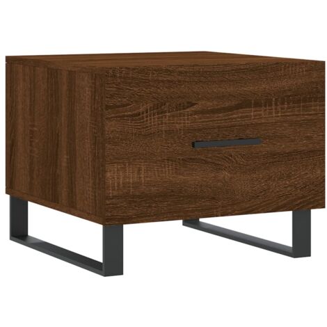 vidaXL Tavolino da Salotto Rovere Marrone 50x50x40cm Legno Multistrato