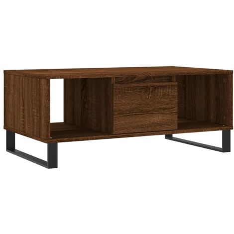 vidaXL Tavolino da Salotto Rovere Marrone 90x50x36,5 cm in Multistrato