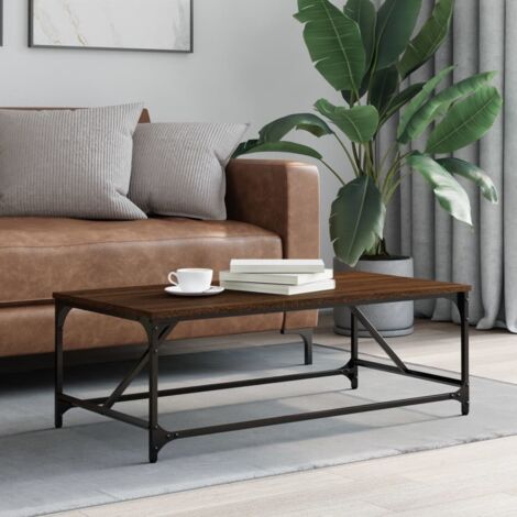 vidaXL Tavolino da Salotto Rovere Marrone100x50x35cm Legno Multistrato