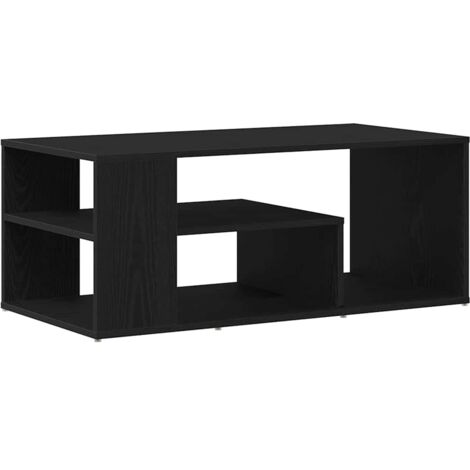vidaXL Tavolino da salotto Rovere nero 100 x 50 x 40 cm
