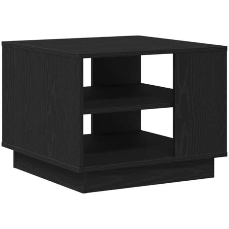 vidaXL Tavolino da salotto Rovere nero 55 x 55 x 42 cm