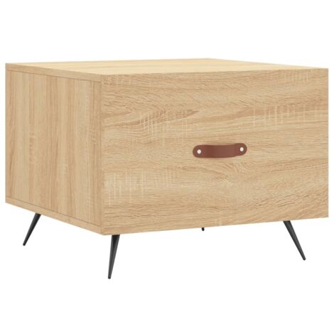 vidaXL Tavolino da Salotto Rovere Sonoma 50x50x40 cm Legno Multistrato