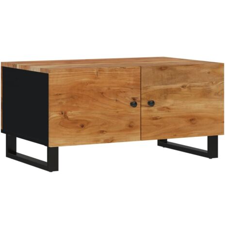 vidaXL Tavolino da Soggiorno 80x50x40 cm Massello Acacia e Multistrato