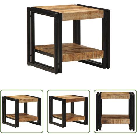 vidaXL Tavolino in legno di mango -  Tavolino da salotto 40 x 40 x 38 cm Legno di mango massello