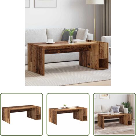 vidaXL Tavolino in legno -  Tavolino da salotto Legno vecchio 101,5 x 50 x 37 cm