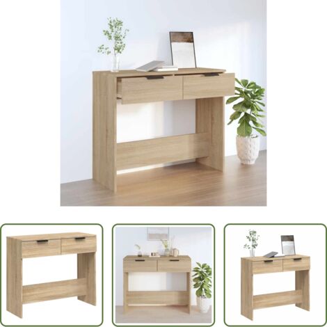 vidaXL Tavolino in legno -  Tavolino da Salotto Rovere Sonoma 90x36x75 cm Legno Multistrato