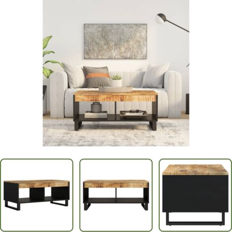 vidaXL Tavolino in mango -  Tavolino da Salotto 90x50x40 cm in Legno Massello di Mango
