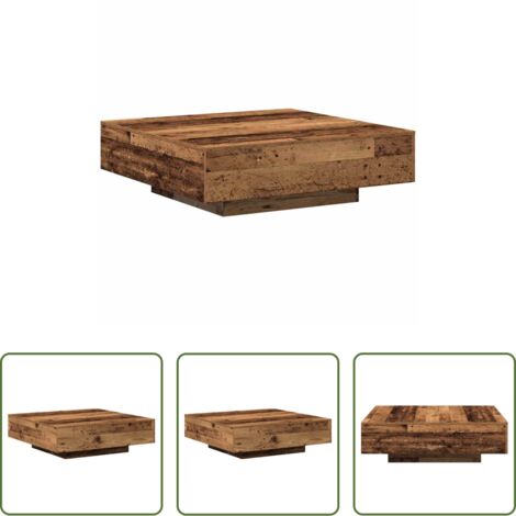 vidaXL Tavolino moderno -  Tavolino da salotto Legno vecchio 100 x 100 x 31 cm