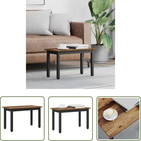 vidaXL Tavolino moderno -  Tavolino da salotto Legno vecchio 60 x 30 x 36 cm