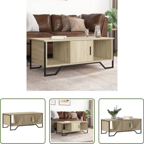 vidaXL Tavolino Rovere Sonoma - Tavolino da Salotto Rovere Sonoma 100x51x40cm Legno Multistrato
