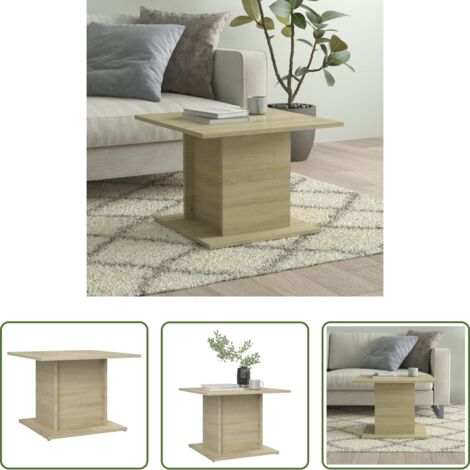 vidaXL Tavolino Rovere Sonoma -  Tavolino da Salotto Rovere Sonoma 55,5x55,5x40 cm in Truciolato