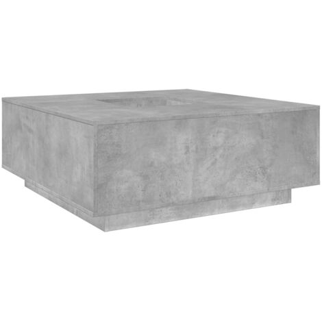 vidaXL Tavolino Salotto Grigio Cemento 100x100x40 cm Legno Multistrato