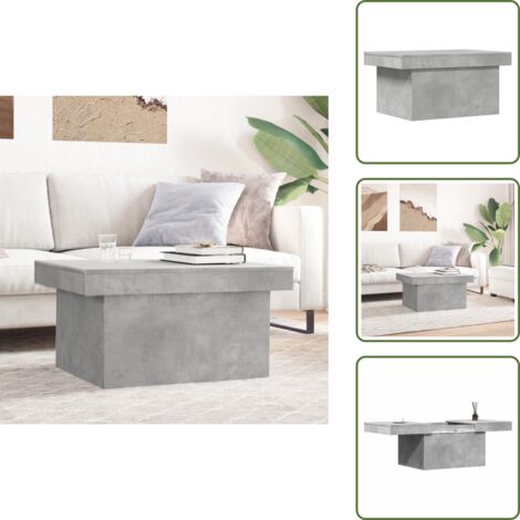- vidaXL Tavolino Salotto Grigio Cemento 100x55x40 cm Legno Multistrato -