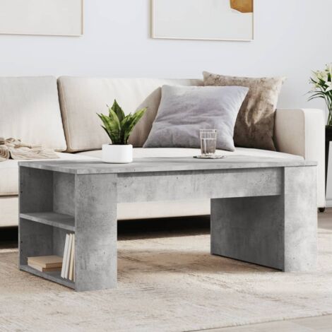 vidaXL Tavolino Salotto Grigio Cemento 102x55x42 cm Legno Multistrato